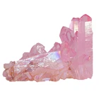 Attractive Specimens Electroplating Crystal Quartz Pink Color Aqua Aura Cluster