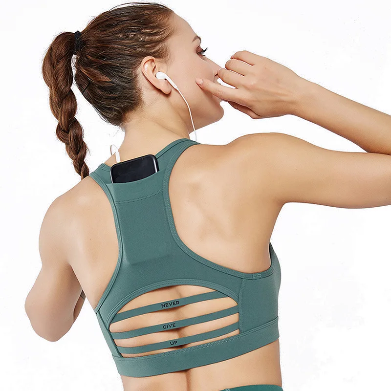 wholesale New style back pocket sports bra shockproof horizontal bar mesh splicing sports underwear gym workout bra plus size, As picture
wholesale New style back pocket sports bra shockproof horizontal bar mesh splicing sports underwear gym workout bra plus size, As picture
