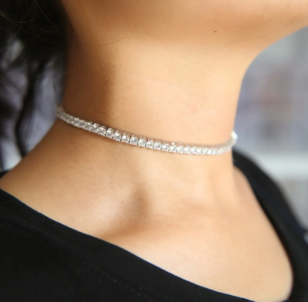 Cheapest factory price wholesale fashion bling bling cz paved tennis chain choker for women lady necklace wedding jewelry
Cheapest factory price wholesale fashion bling bling cz paved tennis chain choker for women lady necklace wedding jewelry