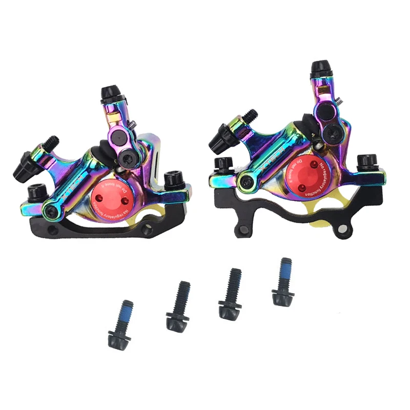 ZOOM HB-100 High quality bicycle hydraulic disc brake mountain road folding bike aluminum alloy brake caliper, Rainbow colors
ZOOM HB-100 High quality bicycle hydraulic disc brake mountain road folding bike aluminum alloy brake caliper, Rainbow colors