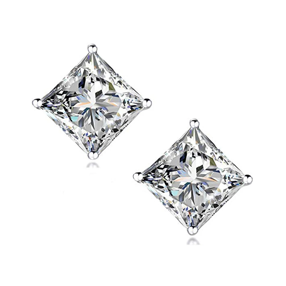 Hot Sale In Amazon 925 Sterling Silver Princess Cut Simulated Diamond CZ Stud Earrings
Hot Sale In Amazon 925 Sterling Silver Princess Cut Simulated Diamond CZ Stud Earrings