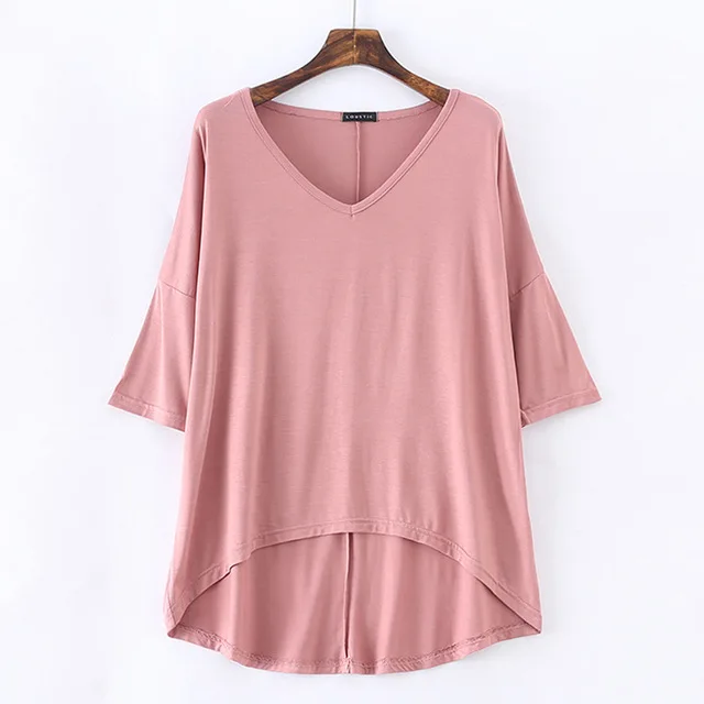 Fashion Tops Tees 2021 Summer T-shirt Women Half-Sleeve Solid Loose Shirt V-neck Oversize Basic Top Shirts for Women Casual
Fashion Tops Tees 2021 Summer T-shirt Women Half-Sleeve Solid Loose Shirt V-neck Oversize Basic Top Shirts for Women Casual