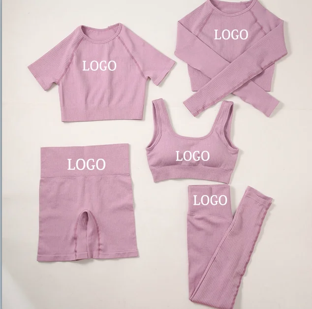 Drop Ship China Yoga Fitness Wear Custom Logo Women Seamless 5 Piece Yoga Set, Picture shows
Drop Ship China Yoga Fitness Wear Custom Logo Women Seamless 5 Piece Yoga Set, Picture shows