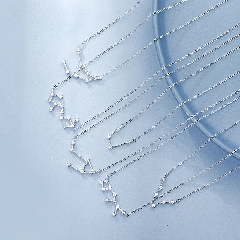 Horoscope Zodiac Necklace 925 Sterling Silver Pendant Jewelry for Lady
Horoscope Zodiac Necklace 925 Sterling Silver Pendant Jewelry for Lady