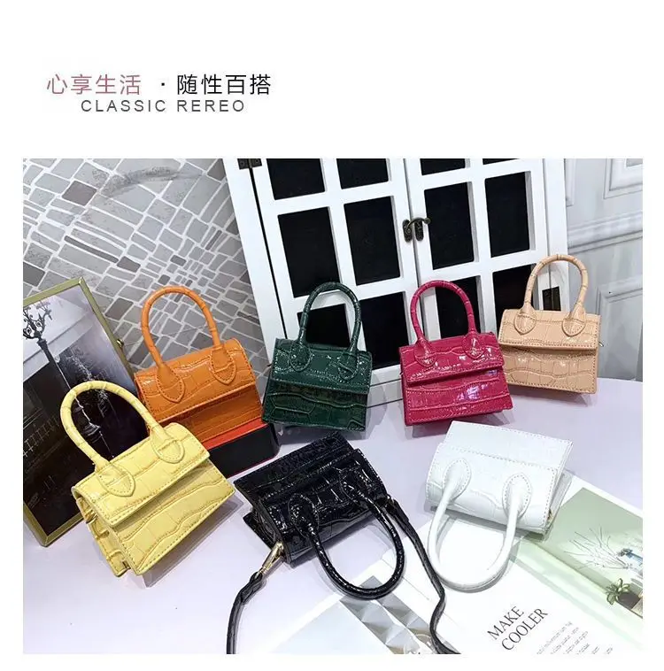FREE SAMPLE Small Crocodile Pattern Women's Bag Crossbody PU Leather Top-handle Handbags Mini Shoulder Bag Women Messenger Bags
FREE SAMPLE Small Crocodile Pattern Women's Bag Crossbody PU Leather Top-handle Handbags Mini Shoulder Bag Women Messenger Bags