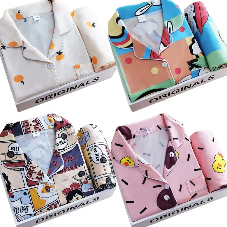 Home essential pajamas women's two-piece long sleeve trousers cute suit factory wholesale cross-border clothing ladies pyjamas
Home essential pajamas women's two-piece long sleeve trousers cute suit factory wholesale cross-border clothing ladies pyjamas