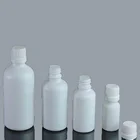 10ml 20ml 30ml Screw 5ml 10ml 15ml 20ml 30ml Small White Glass Bottle With Tamper Evident Screw Cap GRW12