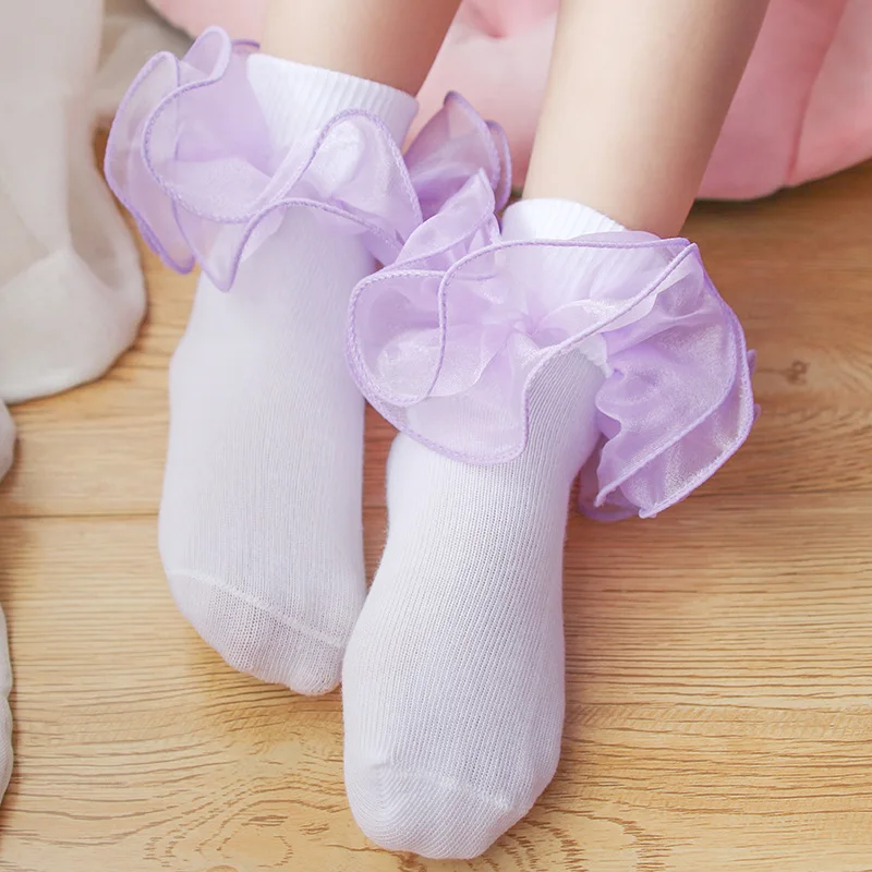 Girls Big Ruffle Socks Sweet Double Lace Frilly Princess Dress Socks Double Ruffle Pagent Pure Cotton Ankle White Socks kids
Girls Big Ruffle Socks Sweet Double Lace Frilly Princess Dress Socks Double Ruffle Pagent Pure Cotton Ankle White Socks kids