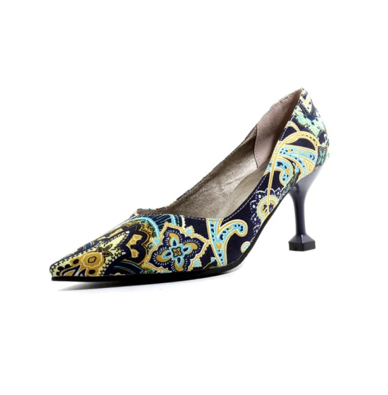 2021 spring new retro pattern wine glass with pointed toe ladies high-heeled shoes European and American large size wholesale, Blue, orange
2021 spring new retro pattern wine glass with pointed toe ladies high-heeled shoes European and American large size wholesale, Blue, orange