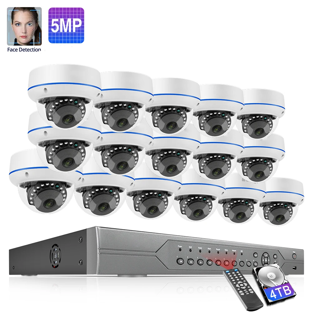 H.265 5MP 16Channel Dome Kit Outdoor Audio Record IP Dome Camera System With Face Detection Function
H.265 5MP 16Channel Dome Kit Outdoor Audio Record IP Dome Camera System With Face Detection Function