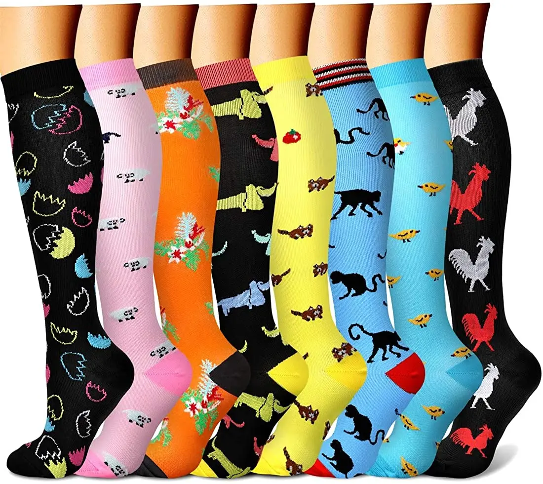 High Quality Nylon Graduated running training knee high custom compression socks, Image
High Quality Nylon Graduated running training knee high custom compression socks, Image