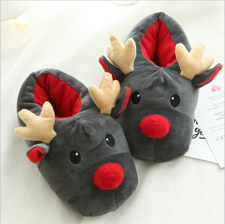 Autumn winter super soft velvet Christmas deer shoes cute funny plush cotton slippers Christmas
Autumn winter super soft velvet Christmas deer shoes cute funny plush cotton slippers Christmas