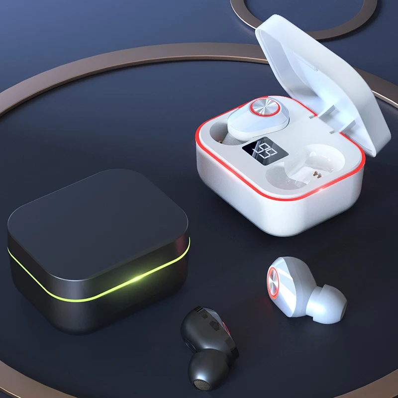 2022 new M8 BT5.0 headset wireless headphones true wireless tws Led lcd screen display power earbuds waterproof earphone, White black
2022 new M8 BT5.0 headset wireless headphones true wireless tws Led lcd screen display power earbuds waterproof earphone, White black