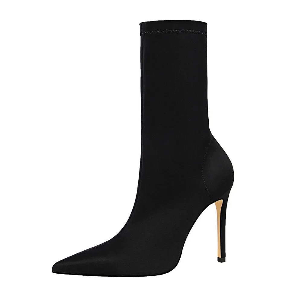 2021 High Quality Sexy Slim Skinny Ladies Pumps Women'S Black Simple Elastic Party Stiletto Boots Heels
2021 High Quality Sexy Slim Skinny Ladies Pumps Women'S Black Simple Elastic Party Stiletto Boots Heels