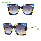 Case Oculos Trendy Photochromic Floral Glasses Pearl Oversize Sunglasses Women
