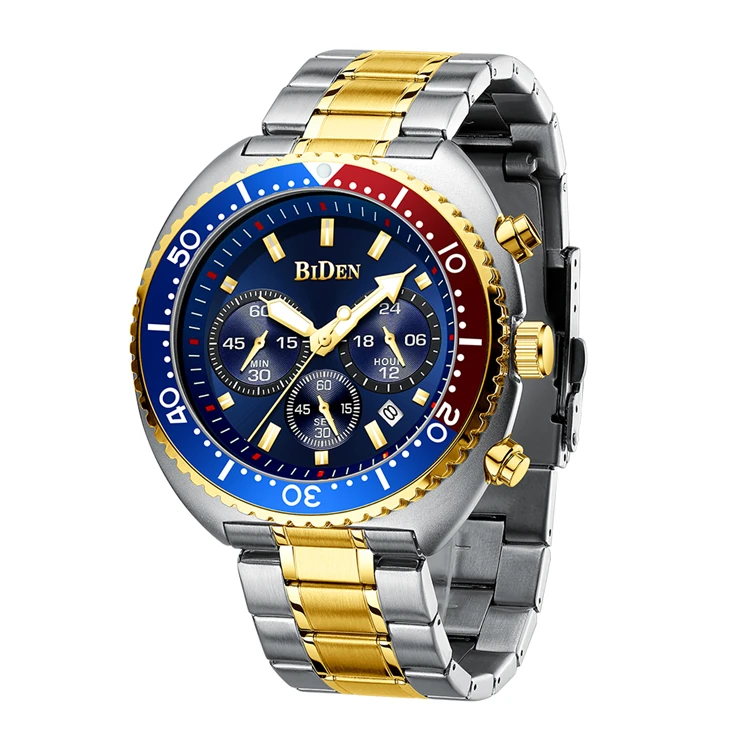 Fashion Men Casual Watches Silver White Stainless Steel Calendar Sport Military Male's Watch Blue Glass BIDEN Brand Clock 0286
Fashion Men Casual Watches Silver White Stainless Steel Calendar Sport Military Male's Watch Blue Glass BIDEN Brand Clock 0286