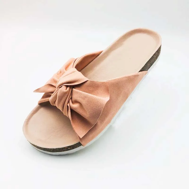 Factory Direct Sale Custom Logo Comfortable Womens Bowknot Open Toe Beach Cork Flat Slide Slipper Lady, Pink
Factory Direct Sale Custom Logo Comfortable Womens Bowknot Open Toe Beach Cork Flat Slide Slipper Lady, Pink