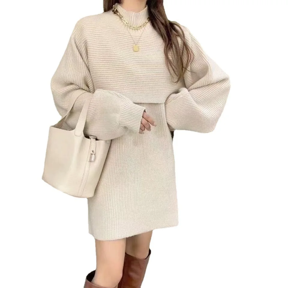Fashion Sweater Set New Pure Color Casual All-Match Sweater Vest Skirt High Neck Long Sleeve Shawl Clothing For Women, Black, beige, khaki
Fashion Sweater Set New Pure Color Casual All-Match Sweater Vest Skirt High Neck Long Sleeve Shawl Clothing For Women, Black, beige, khaki