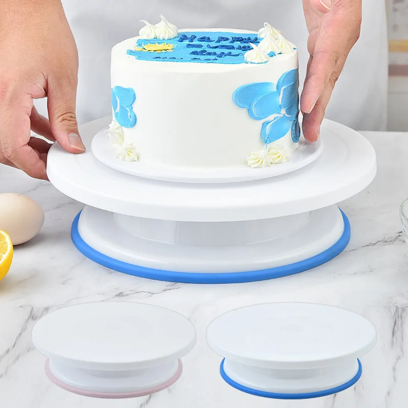 Wholesale Fondant Cake Decorating Plastic Turntable White Antislip Strip Turntable Cake Tools Stand for Sake Tools
Wholesale Fondant Cake Decorating Plastic Turntable White Antislip Strip Turntable Cake Tools Stand for Sake Tools