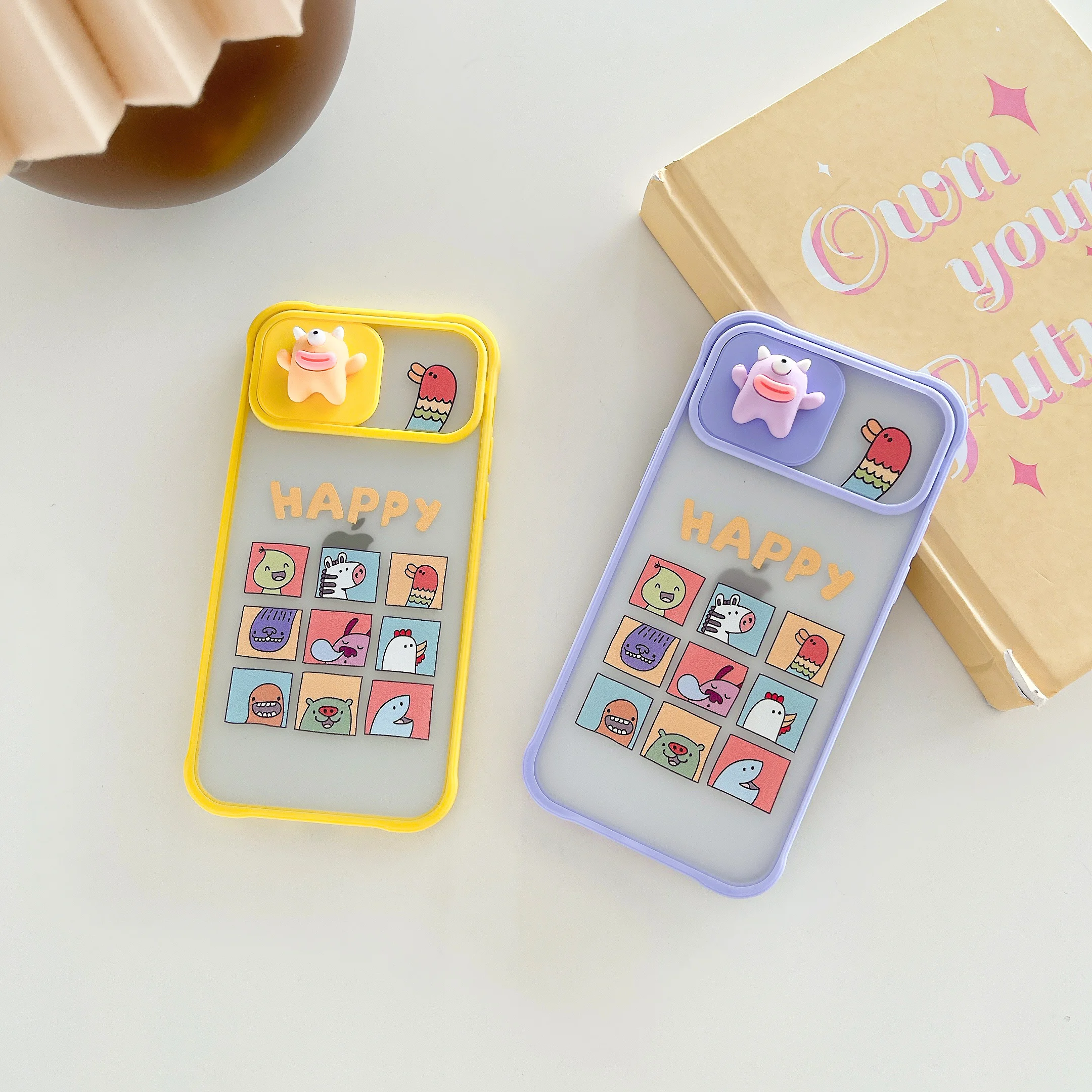 Slide Camera Protector Lens Protection 3D Cartoon Sudoku Moster Frosted Phone Case Cover For iPhone 12 11 Pro Max XR 7 8 Plus
Slide Camera Protector Lens Protection 3D Cartoon Sudoku Moster Frosted Phone Case Cover For iPhone 12 11 Pro Max XR 7 8 Plus