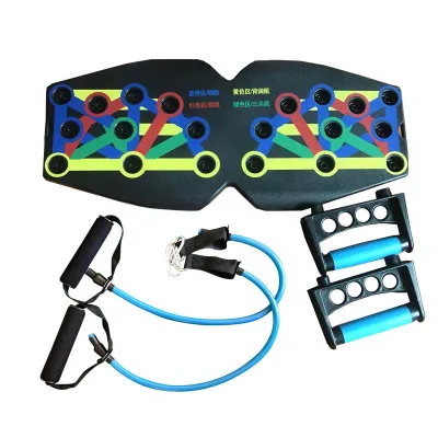 New fitness 9 in 1 push up board with resistance bands all in 1 foldable multifunctional color coded system push up rack board
New fitness 9 in 1 push up board with resistance bands all in 1 foldable multifunctional color coded system push up rack board