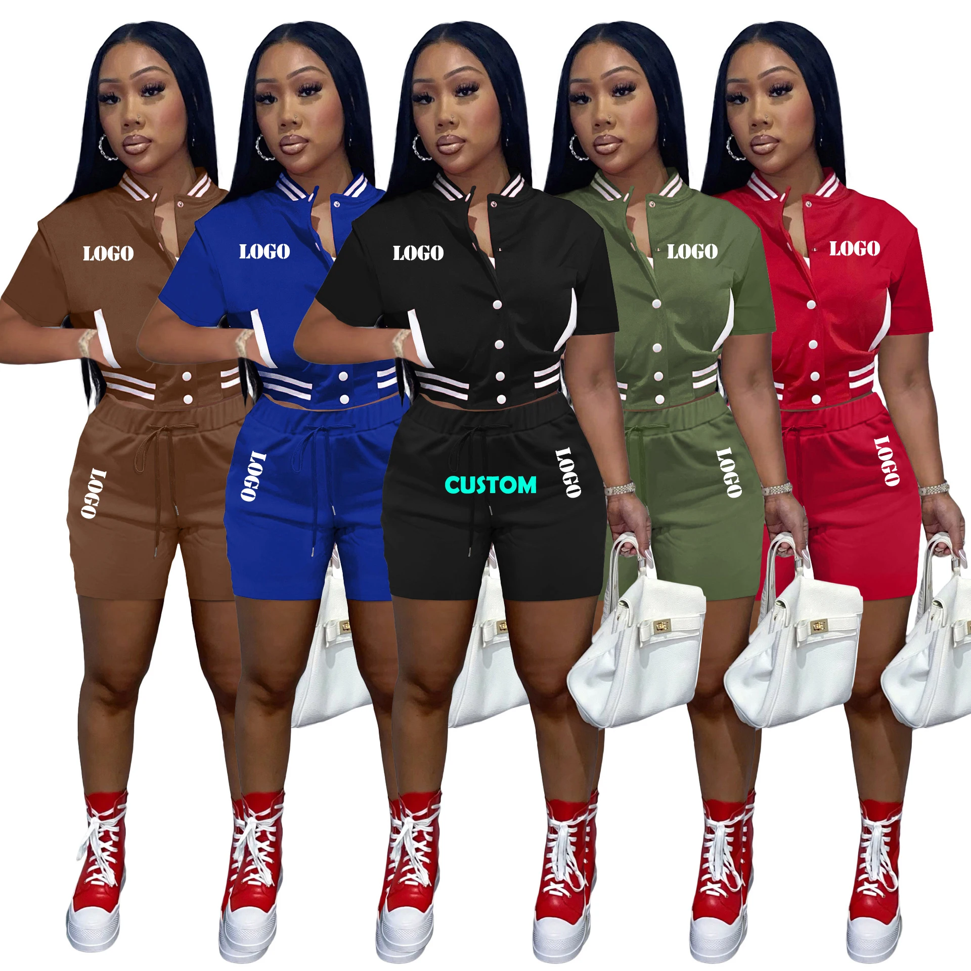 F188 Custom women summer biker shorts sets with pockets two piece set fitness jogger outfit 2022 plus size women clothing
F188 Custom women summer biker shorts sets with pockets two piece set fitness jogger outfit 2022 plus size women clothing