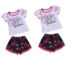 Little girl's personality style clothes set children clothes girls baby