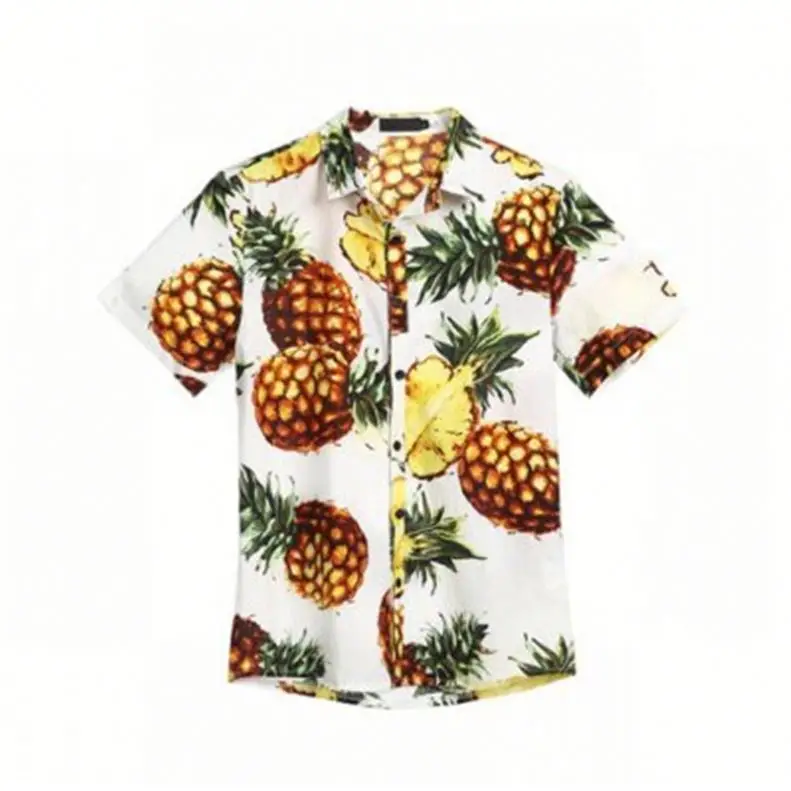 Men's Shirts Flowers Men Summer Beach Tops Beach style fashion big body pineapple pattern men's short-sleeved shirt
Men's Shirts Flowers Men Summer Beach Tops Beach style fashion big body pineapple pattern men's short-sleeved shirt