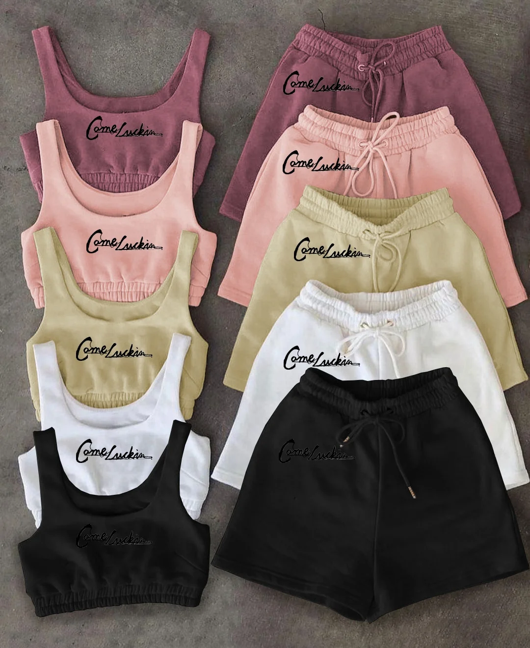 custom logo 2022 summer Clothing biker girl crop top with short pants Jogger running set two pieces for woman
custom logo 2022 summer Clothing biker girl crop top with short pants Jogger running set two pieces for woman