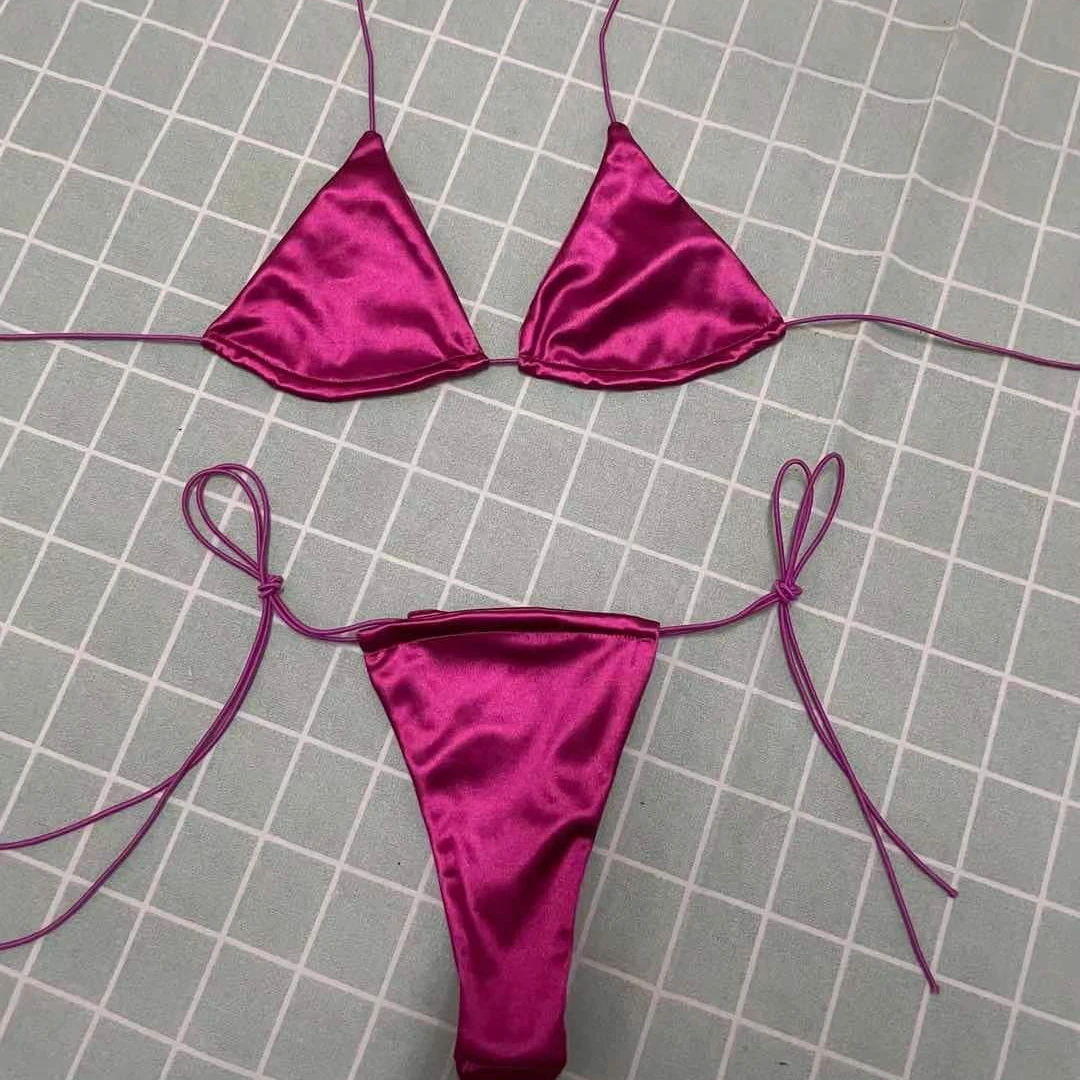 2021 New Wholesale Designer Bathing Suits Sexy Swim Wear Satin Bikinis Woman Swimwear Famous Brands Designer Swimsuits, Customized color
2021 New Wholesale Designer Bathing Suits Sexy Swim Wear Satin Bikinis Woman Swimwear Famous Brands Designer Swimsuits, Customized color