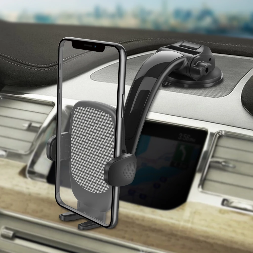 Newest Arrival Dashboard Phone Mount Suction Cup Holder Phone Car Holder Compatible for 4-6.5 Inch Phone, Black
Newest Arrival Dashboard Phone Mount Suction Cup Holder Phone Car Holder Compatible for 4-6.5 Inch Phone, Black