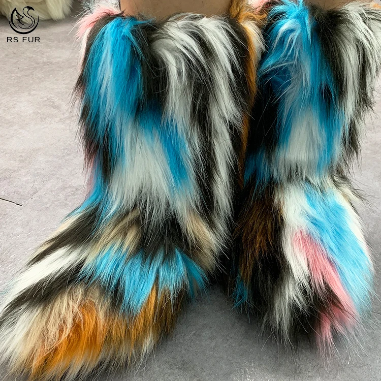 2020 Wholesale Custom Durable Sheepskin Fox Faux Fur Women Ankle Shoes Fur Boots, Single color or rainbow color
2020 Wholesale Custom Durable Sheepskin Fox Faux Fur Women Ankle Shoes Fur Boots, Single color or rainbow color