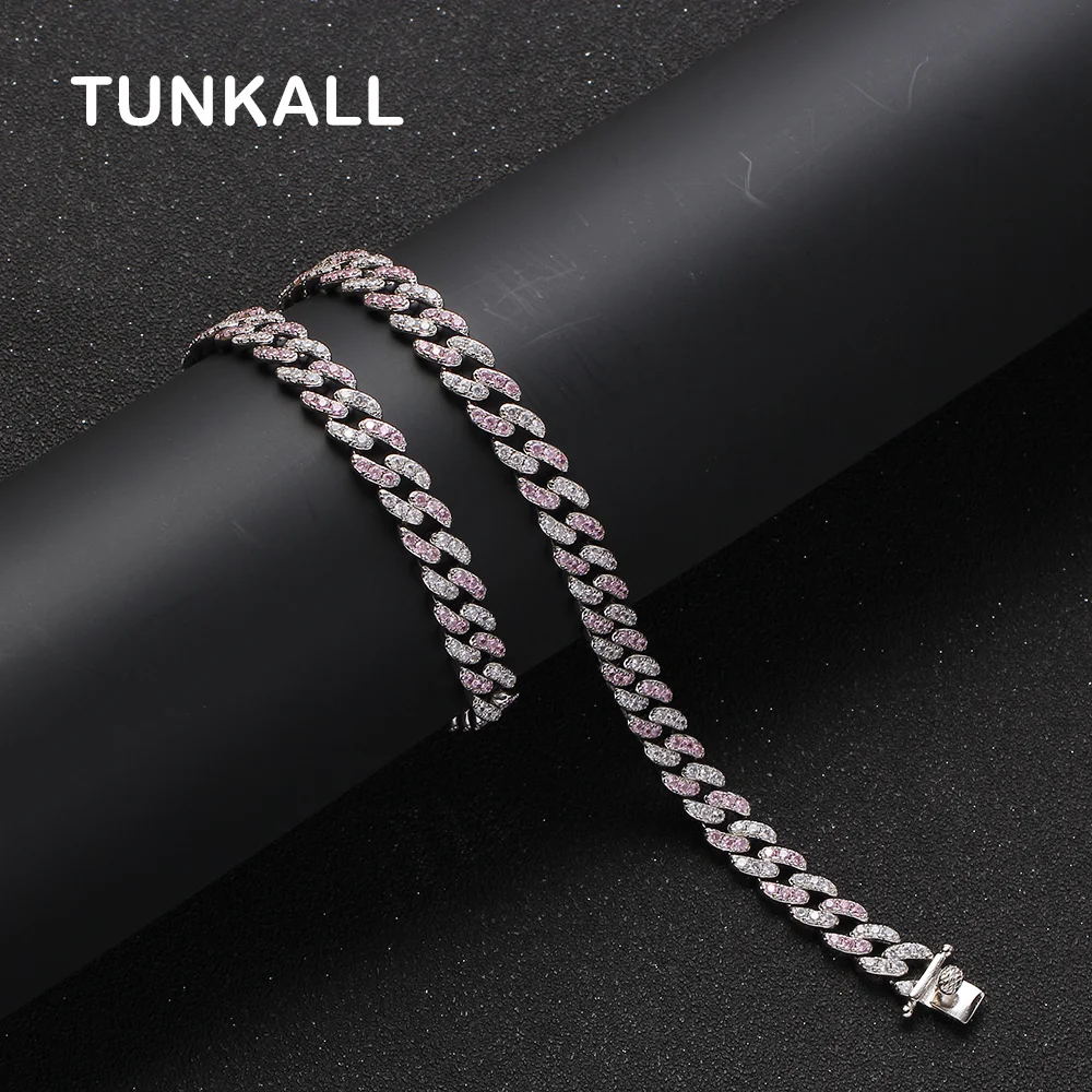 BC003 Silver Pink 8mm brass necklace silver pink Iced out zircon men gift party rock hip hop jewelry
BC003 Silver Pink 8mm brass necklace silver pink Iced out zircon men gift party rock hip hop jewelry