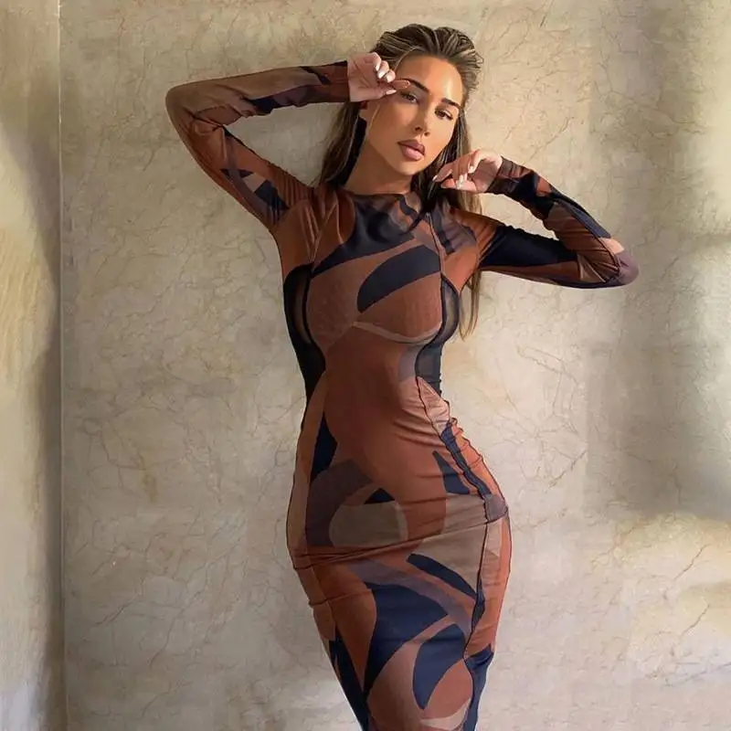 2021 New Arrival Women spring Long Sleeve contrast printed dress women casual dresses
2021 New Arrival Women spring Long Sleeve contrast printed dress women casual dresses