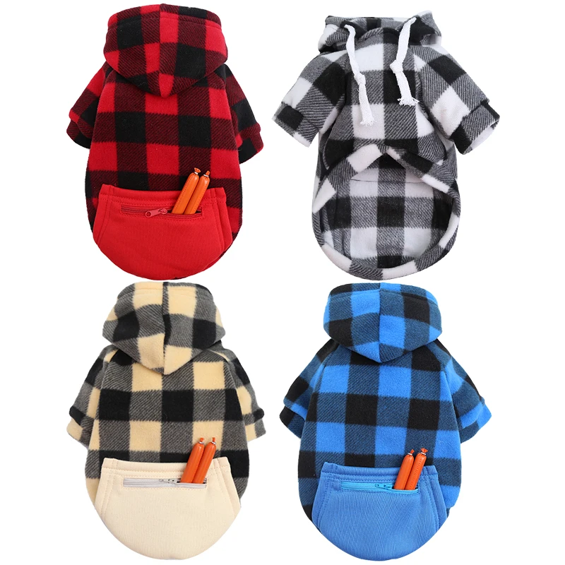 In stock wholesale classic multicolor warm hoodie Plaid Pet dog sweater autumn and winter pocket zipper sweater, Picture shows
In stock wholesale classic multicolor warm hoodie Plaid Pet dog sweater autumn and winter pocket zipper sweater, Picture shows