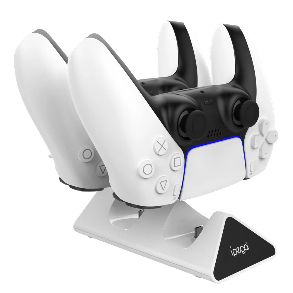 PG-P5012 Triangle Dual Charger For PS5 Controller Charger Dock For PS5 Charging Station With LED Indicator, White
PG-P5012 Triangle Dual Charger For PS5 Controller Charger Dock For PS5 Charging Station With LED Indicator, White
