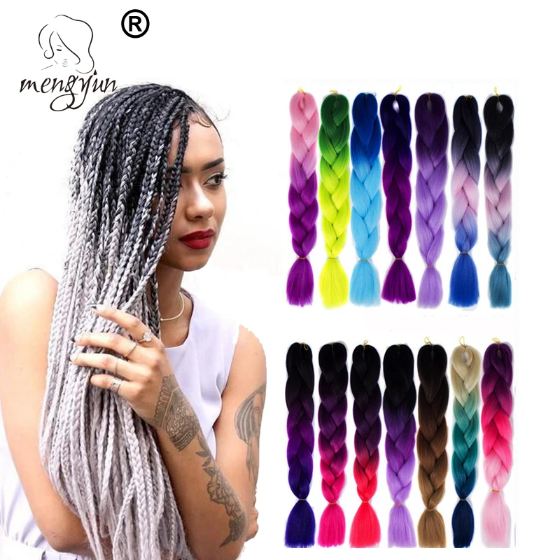 Mengyun 60 Colors Braids for Women 24 '' 100g/pc Wholesale Synthetic Braiding Hair Extensions Pink Grey Blue
Mengyun 60 Colors Braids for Women 24 '' 100g/pc Wholesale Synthetic Braiding Hair Extensions Pink Grey Blue