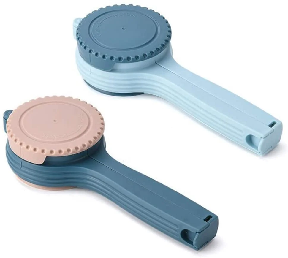 Plastic Removable Rotating Lid Large Discharge Nozzle Seal and Pour Food Storage Snack Bag Clips for Kitchen Tools, Pink, blue
Plastic Removable Rotating Lid Large Discharge Nozzle Seal and Pour Food Storage Snack Bag Clips for Kitchen Tools, Pink, blue