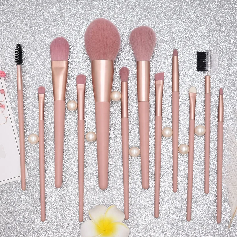 New Arrival Makeup Brushes 12Pcs Pink Synthetic Hair Wood Handle Makeup Brushes Set With Leather PU Bag
New Arrival Makeup Brushes 12Pcs Pink Synthetic Hair Wood Handle Makeup Brushes Set With Leather PU Bag