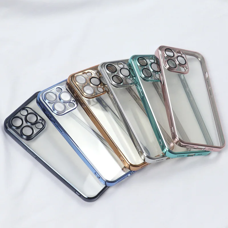 Hot Selling Luxury Electroplated TPU Matte Clear Phone Case For iPhone 13 12 11 Pro Max Lens Film Protection Shockproof Case
Hot Selling Luxury Electroplated TPU Matte Clear Phone Case For iPhone 13 12 11 Pro Max Lens Film Protection Shockproof Case