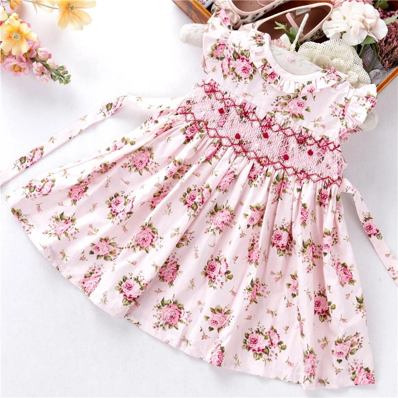 C042164 summer children clothes girls dresses smocked baige rose flower floral ruffles hand made cotton wholesale 1 to 7 years
C042164 summer children clothes girls dresses smocked baige rose flower floral ruffles hand made cotton wholesale 1 to 7 years