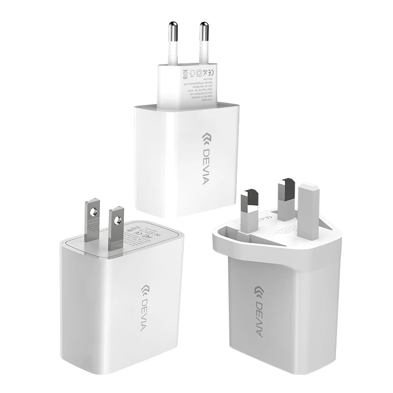 Devia Universal 20W PD Wholesale USB C Wall Charger Type C Fast Charging Mobile Phone Charger Adaptor
Devia Universal 20W PD Wholesale USB C Wall Charger Type C Fast Charging Mobile Phone Charger Adaptor