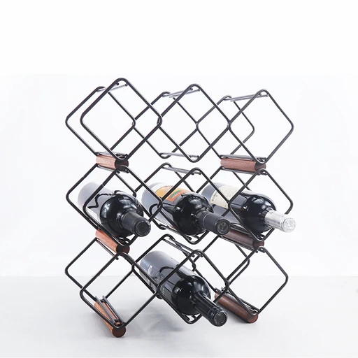 E113 Countertop Metal Wine Bottle Racks Bottle Display Holders Table Top Stand Shelves Stackable Iron Wire Wine Storage Rack, Black
E113 Countertop Metal Wine Bottle Racks Bottle Display Holders Table Top Stand Shelves Stackable Iron Wire Wine Storage Rack, Black