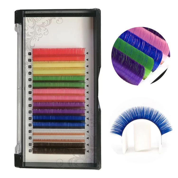 Private Label Rainbow Color Eyelash Extension Colorful Eyelashes Individual Eyelash Extension Wholesale Mink Lashes
Private Label Rainbow Color Eyelash Extension Colorful Eyelashes Individual Eyelash Extension Wholesale Mink Lashes