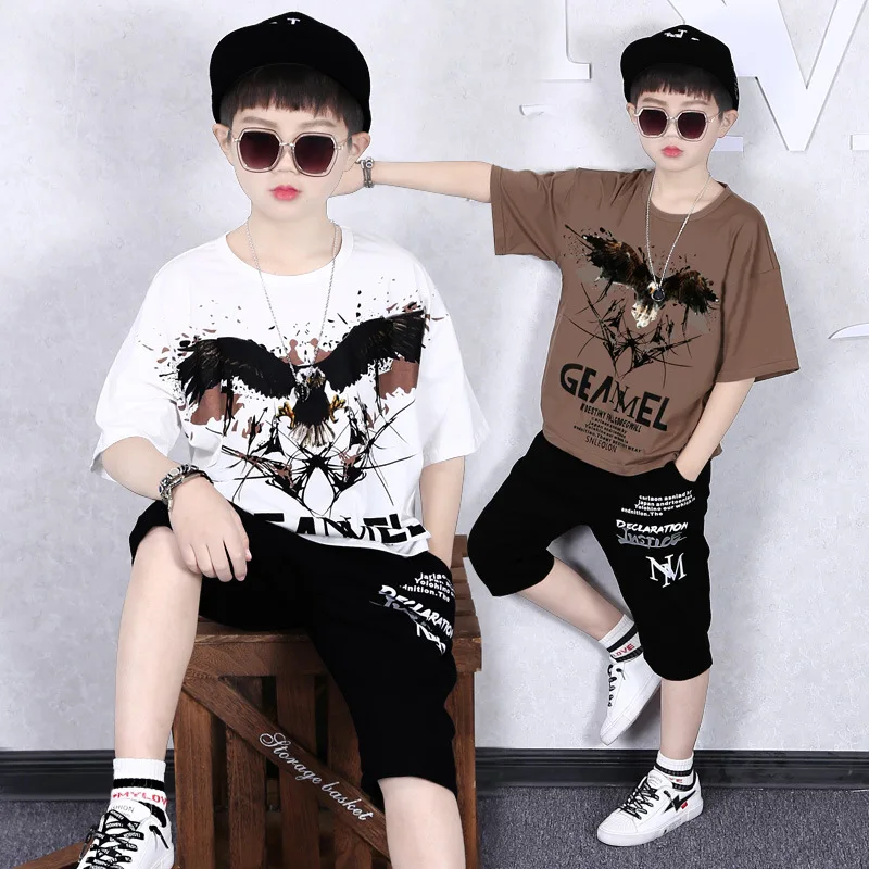 2021 New Children Clothing Boy Suit Autumn Eagle Two-piece Clothing Sets two piece pants set
2021 New Children Clothing Boy Suit Autumn Eagle Two-piece Clothing Sets two piece pants set