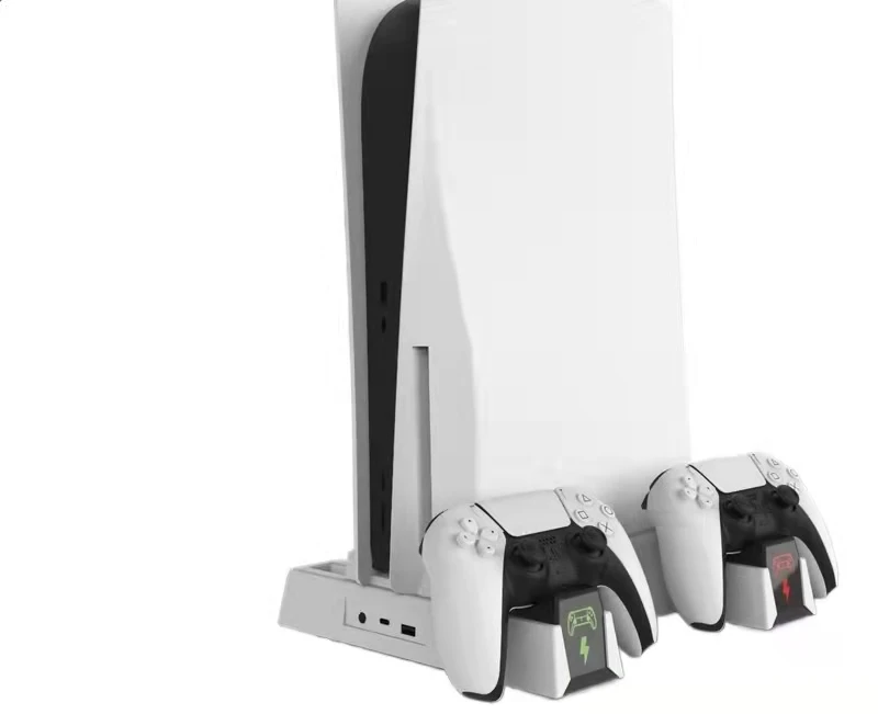 14 Game Storage PS5 Cooling Fan Stand Multi-function Cooling Fan Stand with Dual Controller Charger Station for PS5, White
14 Game Storage PS5 Cooling Fan Stand Multi-function Cooling Fan Stand with Dual Controller Charger Station for PS5, White