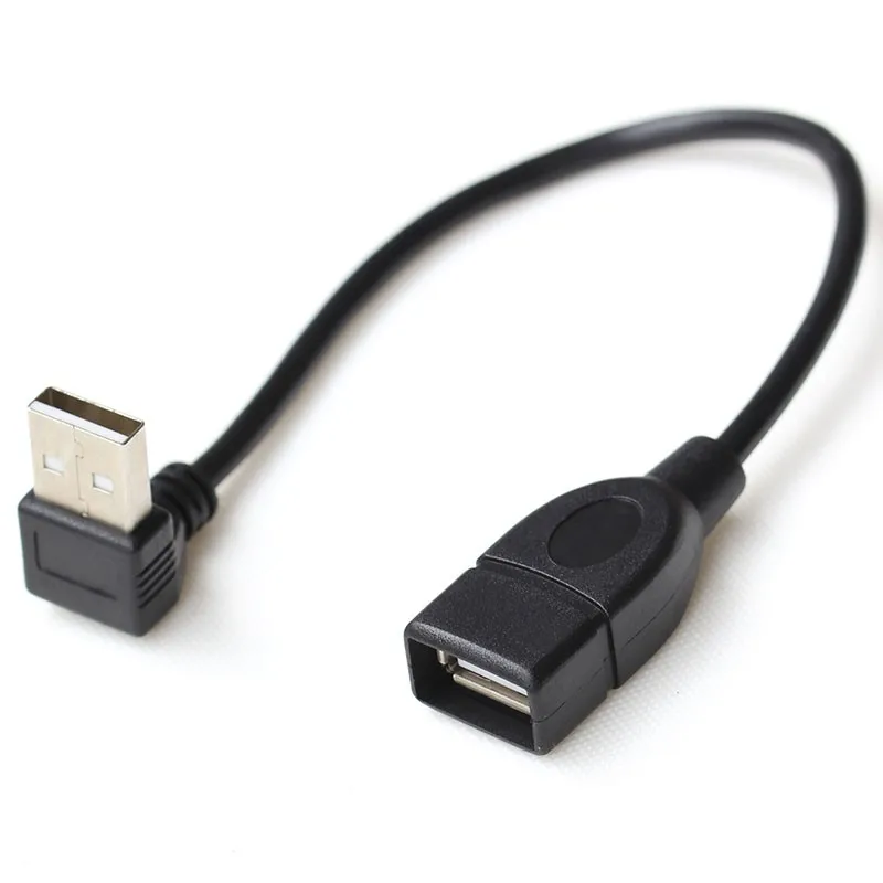 20cm USB 2.0 Right / Left / Up / Down Angle 90 Degree Extension Cable Male To Female Adapter Cord USB Cables, Black
20cm USB 2.0 Right / Left / Up / Down Angle 90 Degree Extension Cable Male To Female Adapter Cord USB Cables, Black