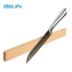 High Quality 14inch Bamboo Wood Knife Block Holder With Magnet Creative Design Magnetic