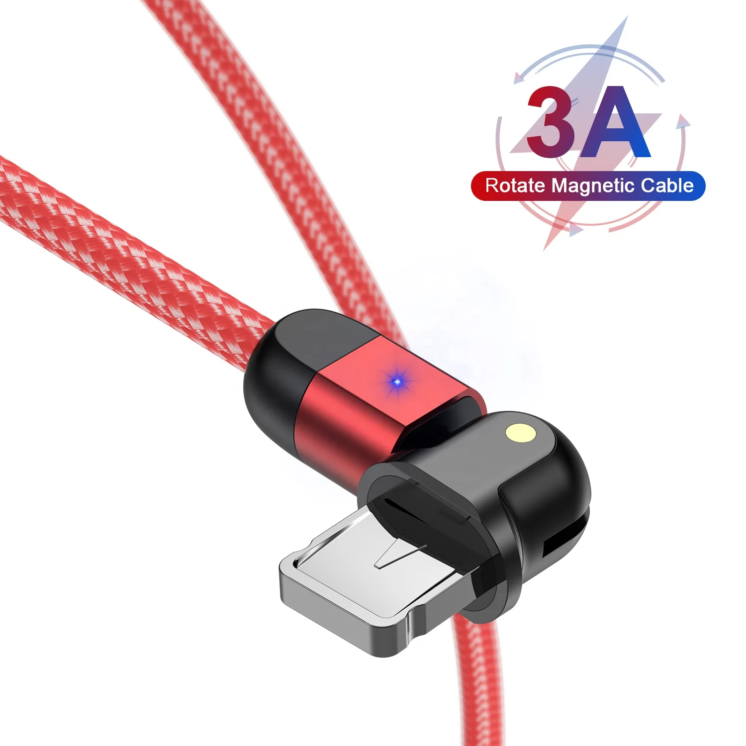 USLION 2012 New Arrivals 180 Rotate Competitive Price Fast Charging Cable For Iphone To Usb A Cable Quick Charge Data Cable, Black red purple silver
USLION 2012 New Arrivals 180 Rotate Competitive Price Fast Charging Cable For Iphone To Usb A Cable Quick Charge Data Cable, Black red purple silver