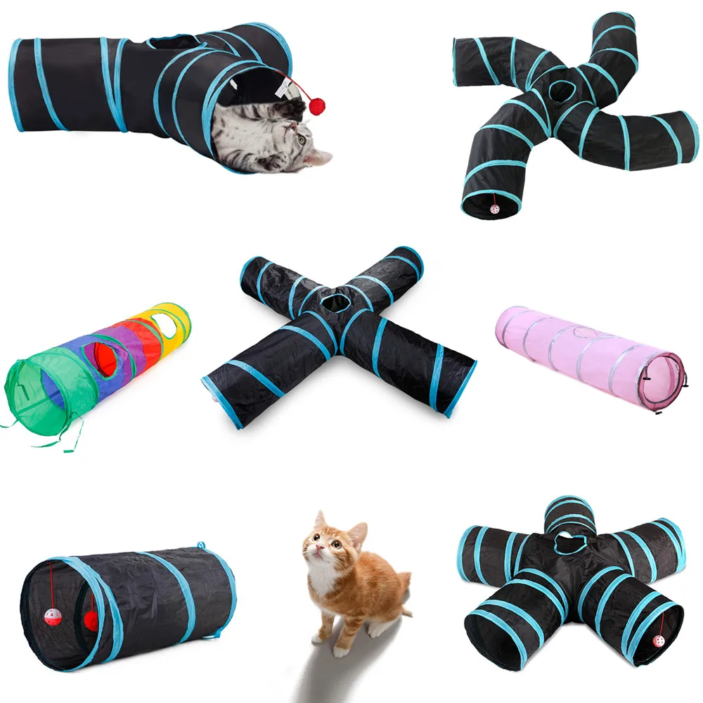 Cat Tunnel Tube 2/3/4/5 Holes Foldable Pet Play Rabbit Tunnel Collapsible Kitten Cat Toys Indoor Puppy Training Supplies for Cat
Cat Tunnel Tube 2/3/4/5 Holes Foldable Pet Play Rabbit Tunnel Collapsible Kitten Cat Toys Indoor Puppy Training Supplies for Cat